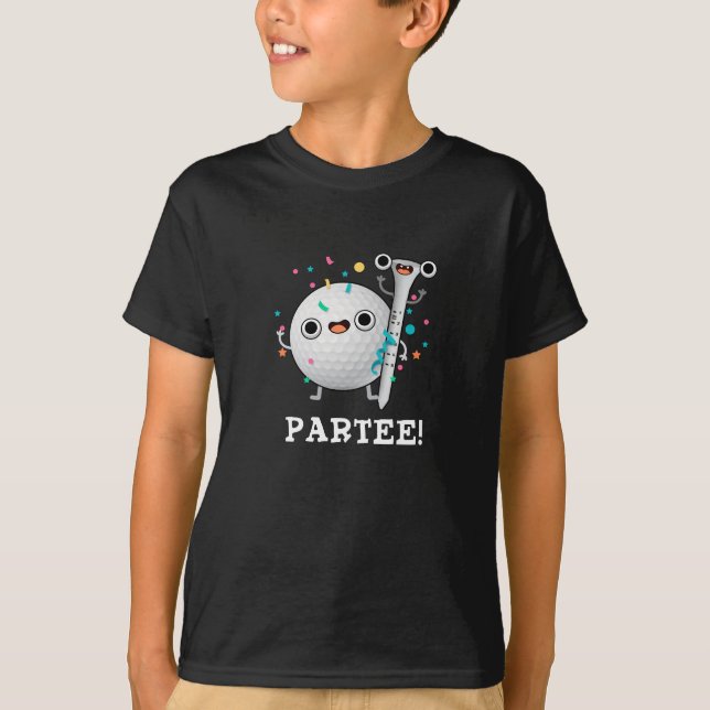 Camiseta Par-Tee lindo Golf Pun Dark BG (Anverso)
