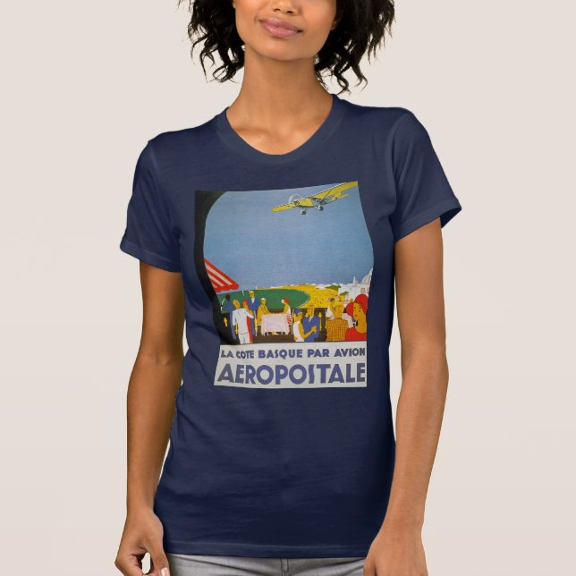 Camiseta Par vasco Avion de Cote del La (Anverso)