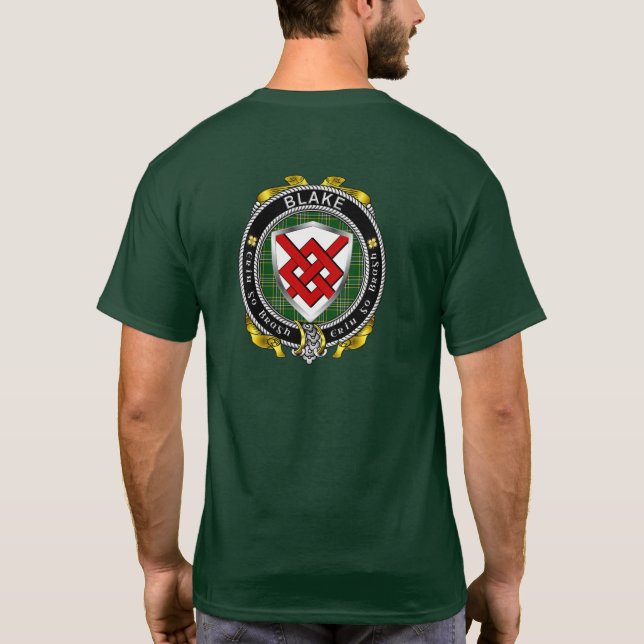 Camiseta para adultos Blake Irish Shield (Reverso)