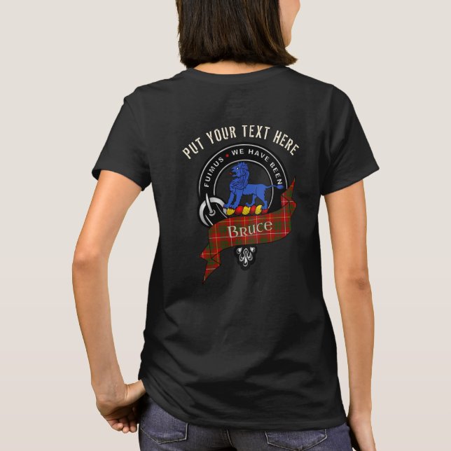 Camiseta para adultos Bruce Clan Personalizado (Reverso)