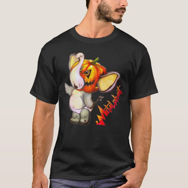 Camiseta para adultos de calabaza metálica (Anverso)