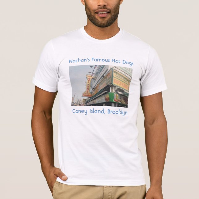 Camiseta para adultos de Nathan's Hot Dogs (Anverso)