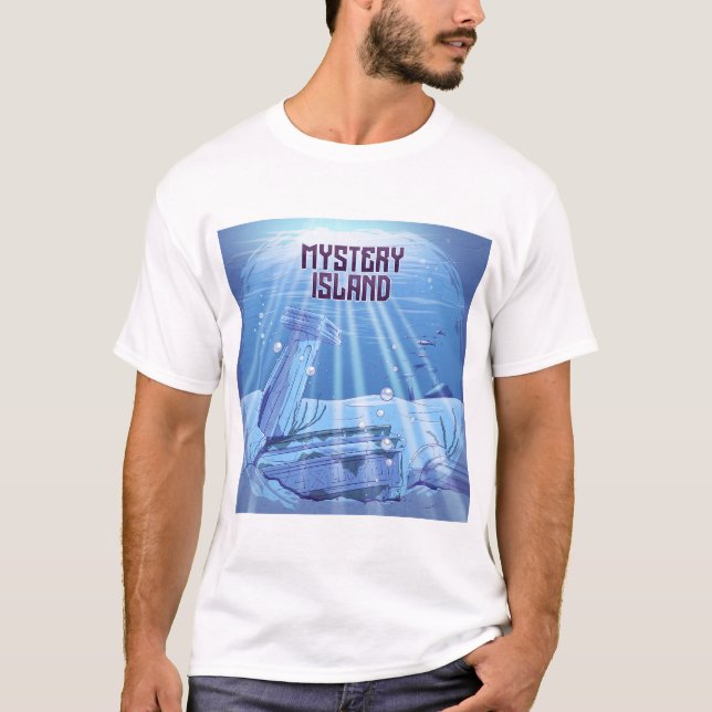 Camiseta para adultos "Isla del Misterio" FIC (Anverso)