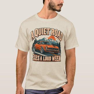 Camiseta para amante de coches 'Un camino tranquil