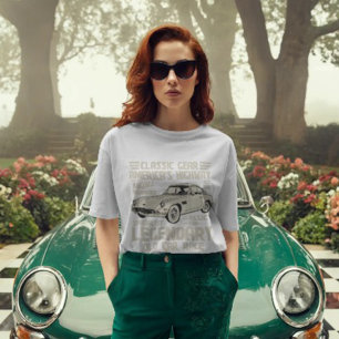 Camiseta para Amantes de Autos Clásicos   Coche An