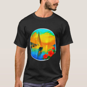 Camiseta para amantes de barcos náuticos de vela-c