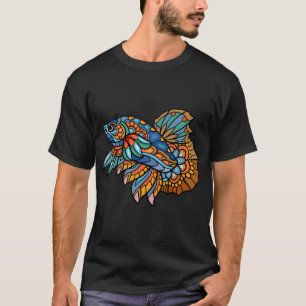 Camiseta para amantes de peces luchadores siameses