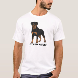 Camiseta para Amantes de Perros Rottweiler Leales