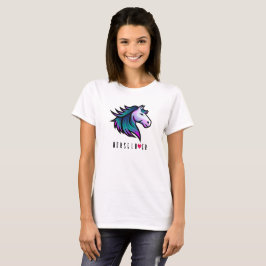 Camiseta para amantes del caballo - Mano índigo co