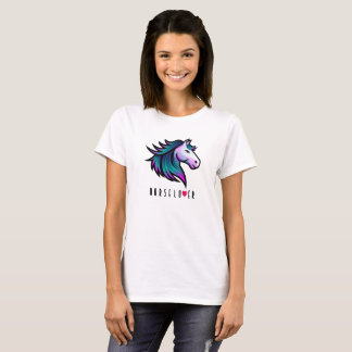 Camiseta para amantes del caballo - Mano índigo co