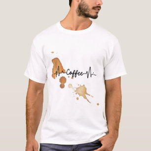 camiseta para amantes del café
