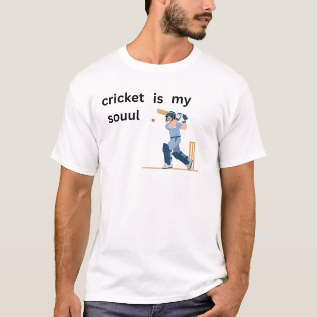 camiseta para amantes del críquet (Anverso)