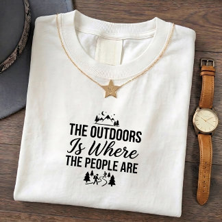 Camiseta para amantes introvertidos del aire libre