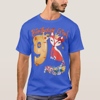 Camiseta Para Animales Amantes Noveno Chica De Cumpleaños P