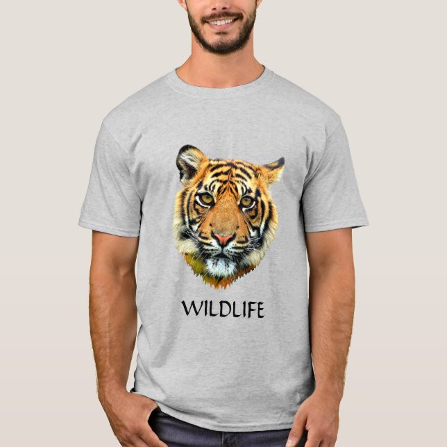 Camiseta para animales de tigre salvajes (Anverso)
