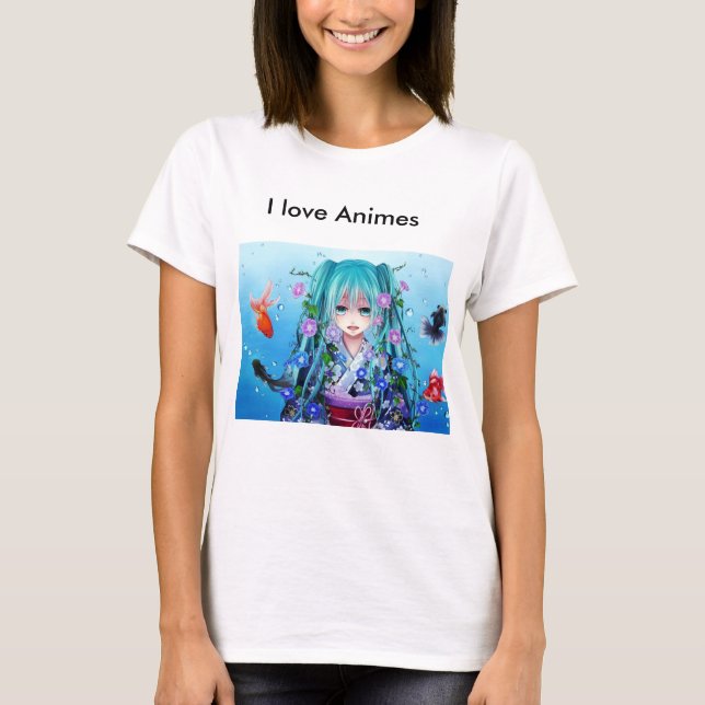Camiseta Para Anime verdadera liebhaber:] (Anverso)