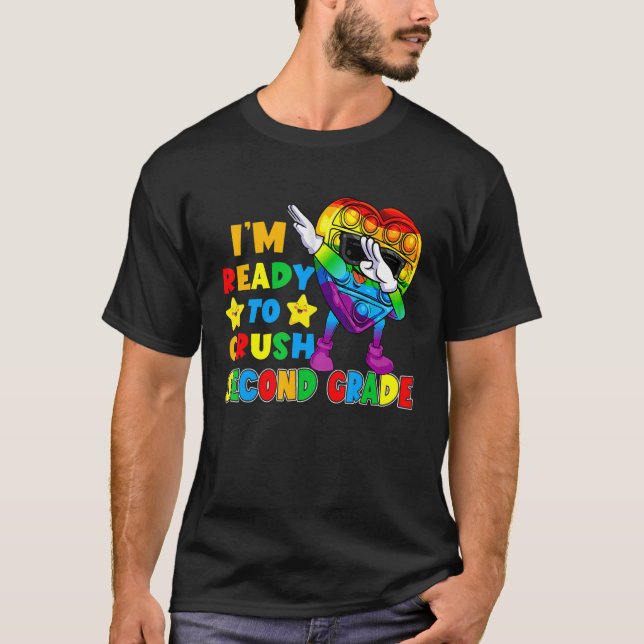 Camiseta Para Aplastar El Segundo Grado Pop It Fidget Toy F (Anverso)