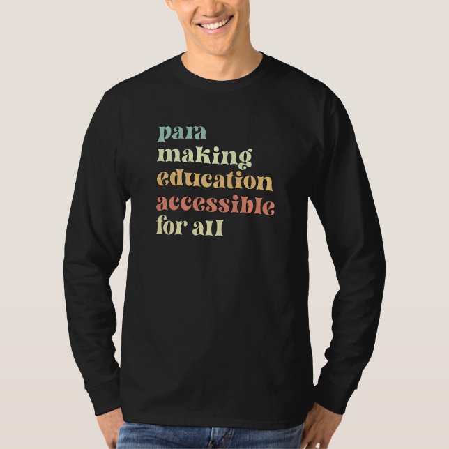 Camiseta Para Appreciation Paraprofessional Parapro   (Anverso)