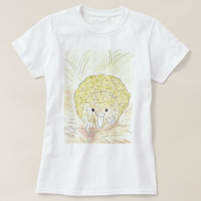 Camiseta para aves Kakapo de Nueva Zelanda (Diseño del anverso)