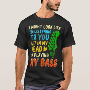 Camiseta Para Bass Guitar Player Battend Bass Player