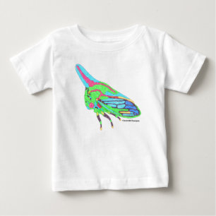 Camiseta para bebé (blanca) - Saltamontes de roble