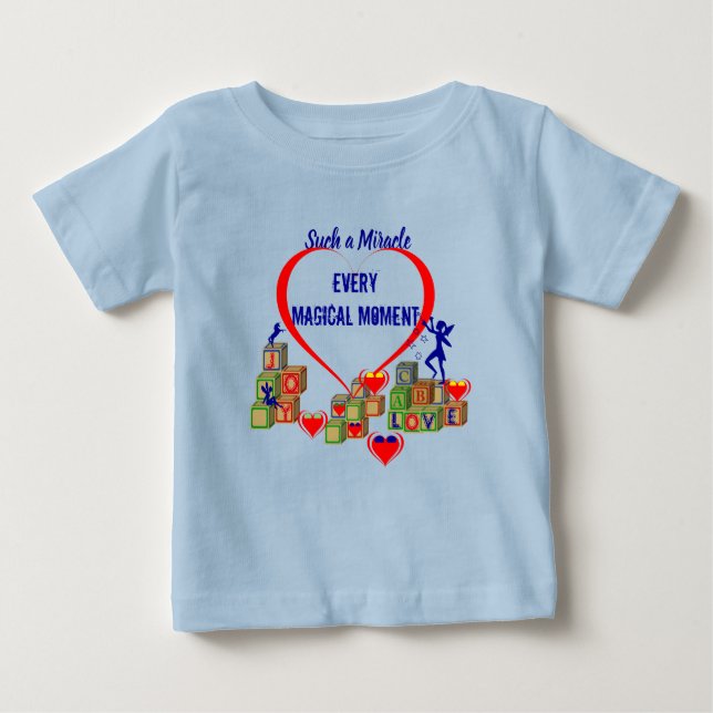 Camiseta para bebé - Bloques ABC - Milagro (Anverso)