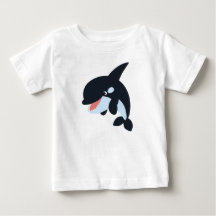 Camiseta para bebé de ballena del asesino del Pers