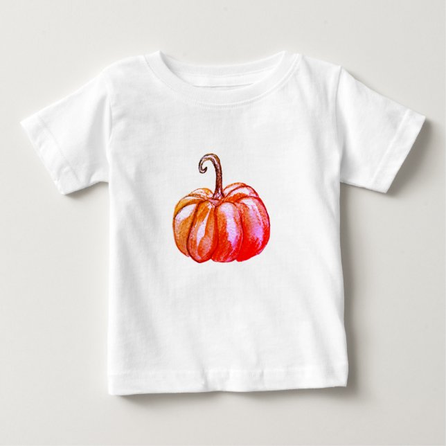 Camiseta para bebé de calabaza (Anverso)