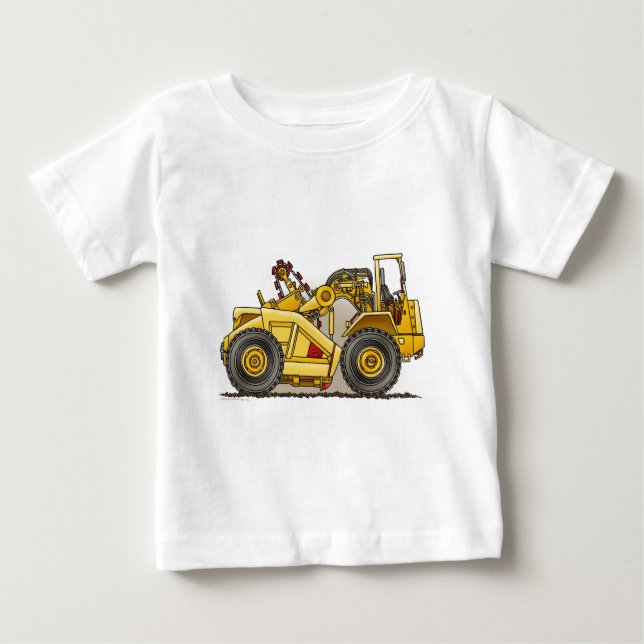 Camiseta para bebé de Earthmover Scraper (Anverso)