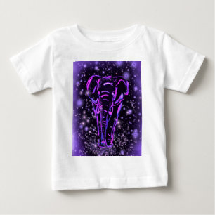 Camiseta para bebé de Elefante Púrpura