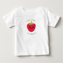 Camiseta para bebé de fresa