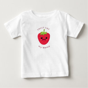 Camiseta para bebé de fresa