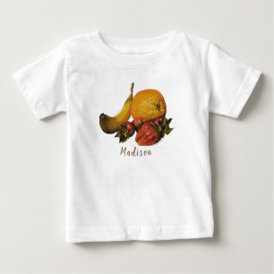 Camiseta para bebé de frutas - Personalización opc