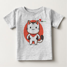 Camiseta para bebé de gato dulce - Diseño gatito a