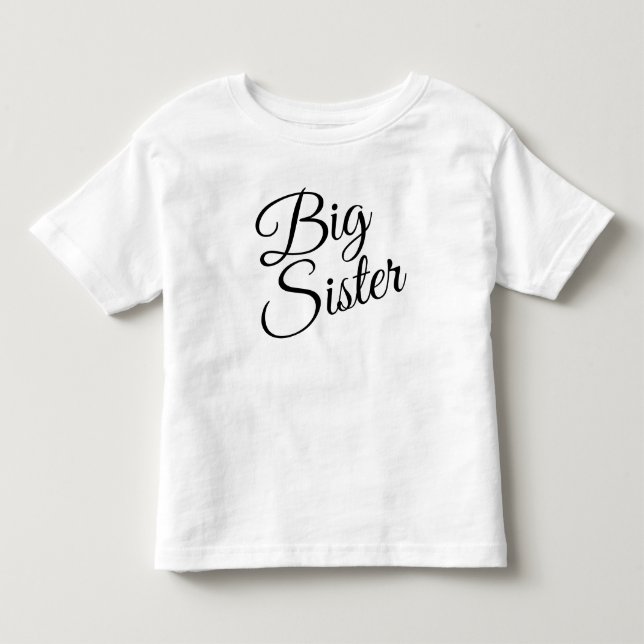 Camiseta para bebé de Hermana Mayor personalizada (Anverso)