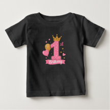 Camiseta para bebé de la corona de la princesa en