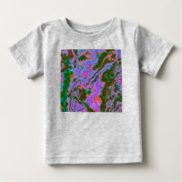 Camiseta para bebé de mármol amargo