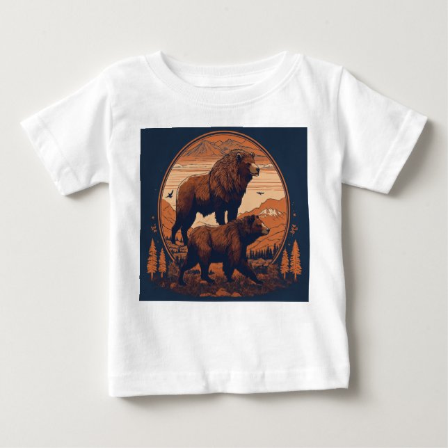 Camiseta para bebé de oso (Anverso)