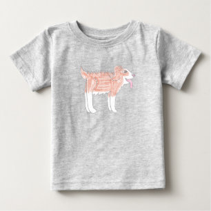 Camiseta para bebé de perro feliz