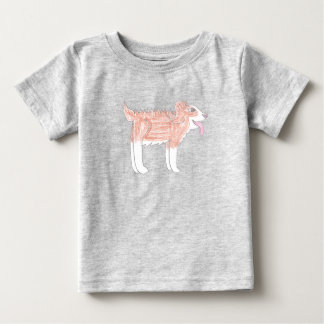 Camiseta para bebé de perro feliz