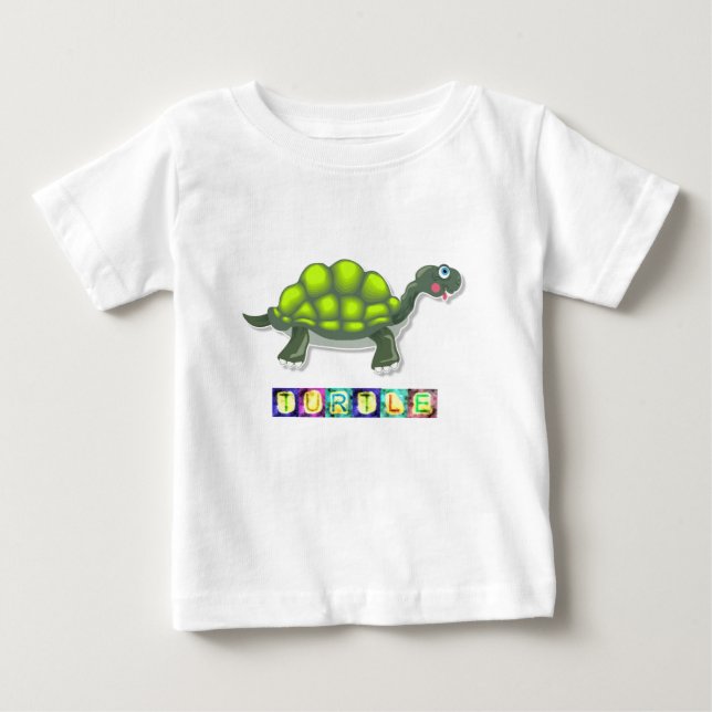Camiseta para bebé de tortuga (Anverso)