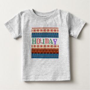 Camiseta para bebé de vacaciones grises