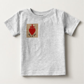 Camiseta para bebé del corazón sagrado
