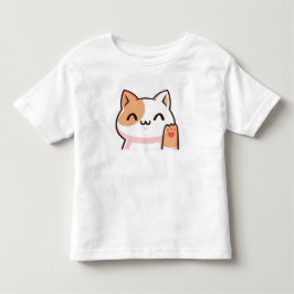 Camiseta para bebé gato de oro rosado