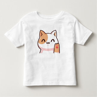 Camiseta para bebé gato de oro rosado