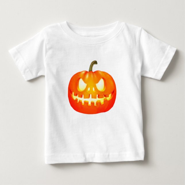 Camiseta para bebé Jack-O-Lantern (Anverso)