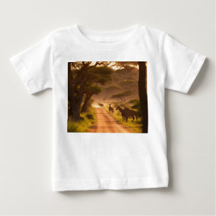 Camiseta para bebé niño con safari de la jungla