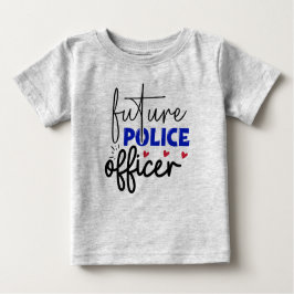 Camiseta para bebé, oficial de policía futuro