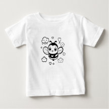 Camiseta para bebé Personalizado lindo - Ka blanco