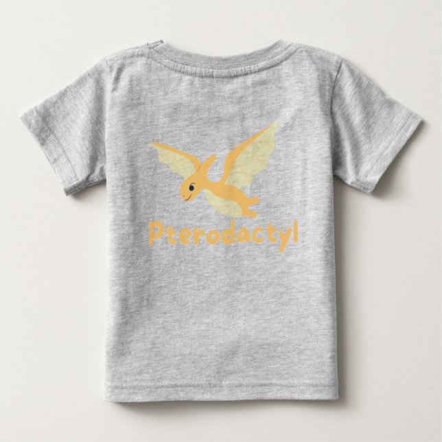 Camiseta para bebé pterodáctilo (Reverso)